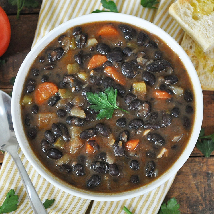 One-Pot Mexican Black Bean Stew with Masa Harina for Meal Prep
